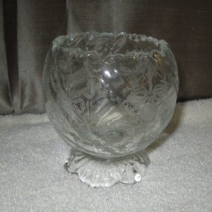 Vintage HEISEY crystal ORCHID 5025 pattern Violet Vase - 4"